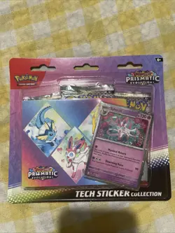 Pokemon TCG Scarlet Violet Prismatic Evolutions Tech Sticker Collection Sylveon - Image 1