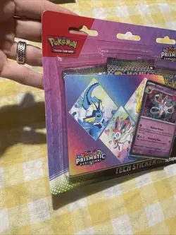 Pokemon TCG Scarlet Violet Prismatic Evolutions Tech Sticker Collection Sylveon - Image 2