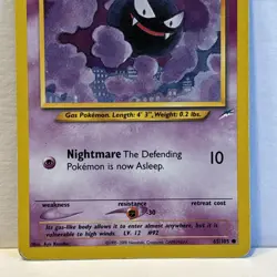 Pokemon TCG Gastly 65/105 Neo Destiny Set - Common LP - Image 3