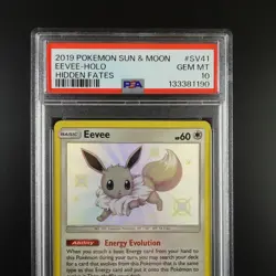 PSA 10 Eevee SV41/SV94 Pokemon Hidden Fates Holo Card - Image 2