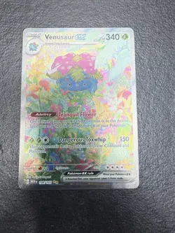 Pokemon TCG Venusaur EX Full Art 198/165 Scarlet & Violet 151 Card - Image 1