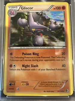 2012 Pokemon B&W Boundaries Crossed Gliscor Holo #81 PSA 9 MINT - Image 3