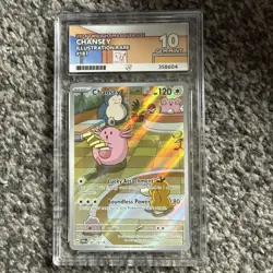 Pokemon TCG Chansey Twilight Masquerade Illustration Rare Card 187/167 Ace 10 - Image 2