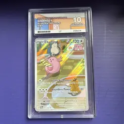 Pokemon TCG Chansey Twilight Masquerade Illustration Rare Card 187/167 Ace 10 - Image 4