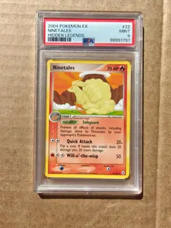 2004 Pokemon EX Ninetales Hidden Legends #22 PSA 9 MINT - Image 1