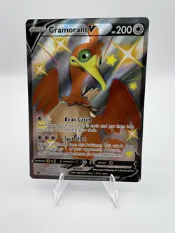HOLO FULL ART Cramorant V SWSH086 - 2021 Pokemon Promo Card - CLEAN NM - Image 1
