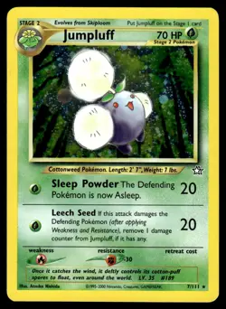 Jumpluff #7 - Rare HOLO - Pokemon Neo Genesis WOTC - NM - Image 1
