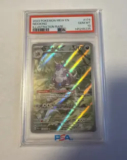 Pokemon 2023 Nidoking 174/165 Illustration Rare 151 GEM MINT PSA 10 - Image 1