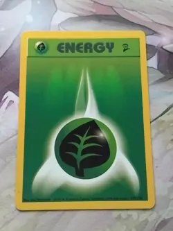 Pokemon TCG Grass Energy Base Set 2 127/130 Regular LP. - Image 1
