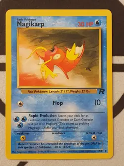 Pokemon Karte Karpador 47/82 Team Rocket Set Pokemon 1999 Vintage TCG Magikarp - Image 2