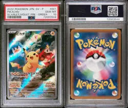 Pikachu 001/SV-P Scarlet & Violet Pre-order Sv Promo Pokemon Japanese PSA 10 - Image 3