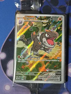 Pokemon Stamped Pokemon Center Tyrunt 070 Perfect Order Black Star Promo - NM - Image 1