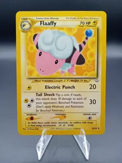 2000 Pokemon Neo Revelation Flaaffy #28 Extremely LP - Image 1