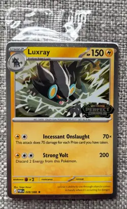 Sealed Pokemon Luxray 028/088 Perfect Order Best Buy Stamped Promo NM Mint - Image 1