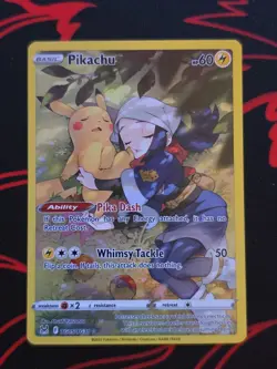 Pikachu Lost Origin TG05/TG30 Swsh11: Trainer Gallery Full Art Holo Rare Pokemon - Image 1