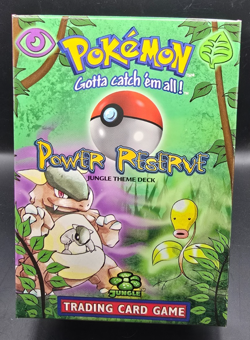 Pokemon TCG WOTC 1999 Base Set Jungle EMPTY Theme Deck w/ Rule Book - Image 1