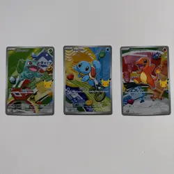 Pokemon TCG First Partner Illustration Collection Series 1 Kanto GEN 1 Starters - Image 1