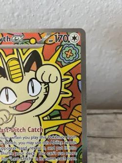 Meowth ex 121/088 ENGLISH Special Illustration Rare - Perfect Order SIR Pokemon - Image 4