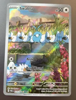 Pokemon Swablu 213/182 Paradox Rift Illustration Rare Foil Near Mint NM - Image 1