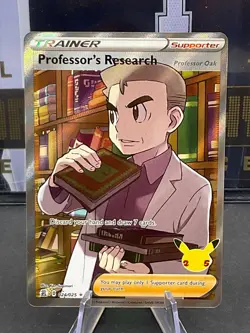 Pokemon TCG Professor’s Research Full Art Celebrations 024/025 Holo Ultra - Image 1