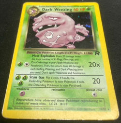 1999-2000 Vintage Wizards Pokemon Team Rocket Dark Weezing 14/82 Holo Rare Used - Image 4