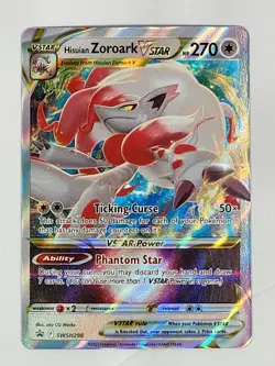 Pokemon TCG Hisuian Zoroark Vstar SWSH298 Promo NM - Image 1