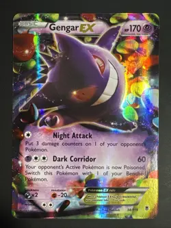 Pokemon TCG Gengar EX 34/119 Ultra Rare Holo XY Phantom Forces NM - Image 1