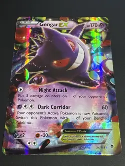 Pokemon TCG Gengar EX 34/119 Ultra Rare Holo XY Phantom Forces NM - Image 2