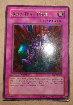 Acid Trap Hole Yu-Gi-Oh! Card Ultra Rare Limited Edition SOI-ENSE1 - Image 1