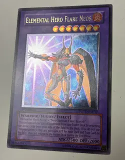 Yu-Gi-Oh Elemental Hero Flare Neos Ultimate Rare POTD-EN032 1st Edition Played - Image 1