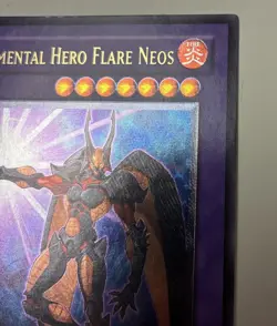 Yu-Gi-Oh Elemental Hero Flare Neos Ultimate Rare POTD-EN032 1st Edition Played - Image 4