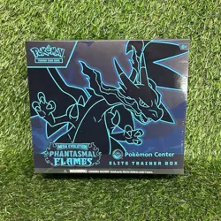 Sealed In Hand Pokemon TCG Mega Evolution Pokemon Center Phantasmal Flames ETB - Image 1