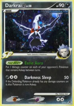 Heavily Played Darkrai [G] - 3/111 - Holo Rare Pokemon Rising Rivals - Image 1