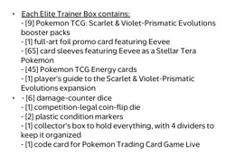 Pokemon Scarlet & Violet: Prismatic Evolutions Elite Trainer Box! - Image 4