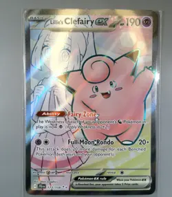 Pokemon TCG Lillie's Clefairy EX 173/159 JTG NM Near Mint - Image 1