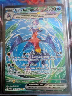 Pokemon TCG Garchomp ex 245/182 Sv04: Paradox Rift SIR Holo NM - Image 1