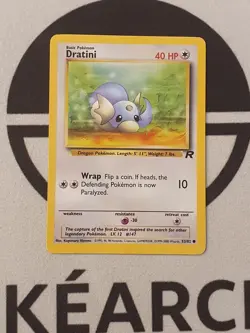 Pokemon Karte Dratini 53/82 Team Rocket Set Pokemon 1999 Vintage TCG - Image 1