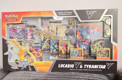 Pokemon Heavy Hitters Premium Collection Sealed Box Lucario V & Tyrantirar V 820650856716 - Image 1