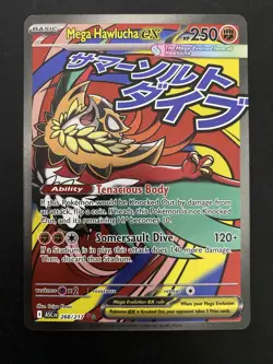 Pokemon TCG Mega Hawlucha Ex 268/217 Mega Attack Rare Ascended Heroes - Image 1