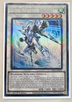 Junk Speeder 1st Edition Prismatic Collector's Rare RA01-EN032 Yu-Gi-Oh! - Image 1