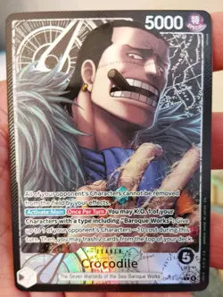 One Piece OP14-079 Crocodile Alt Art Leader – The Azure Sea’s Seven English NM - Image 1