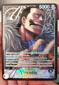 One Piece OP14-079 Crocodile Alt Art Leader – The Azure Sea’s Seven English NM - Image 3