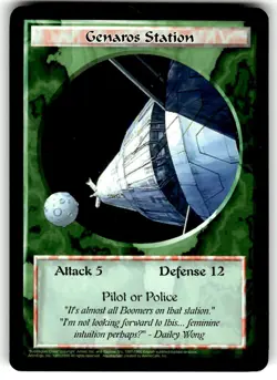 1996 Ani-Mayhem CCG Set 0 Card UC Genaros Station - Image 1