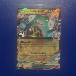 Iono's Bellibolt ex Prize Pack Series 7 Promo Pokemon Card NM/LP Stamp - Image 1