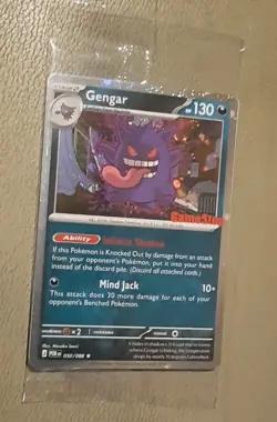 Pokemon Gengar Promo Holo Card 050/088 English GameStop Exclusive Sealed - Image 1