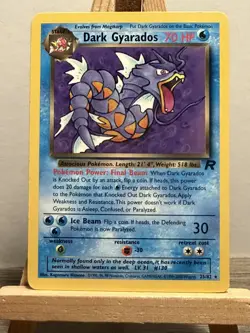 Dark Gyarados 25/82 Non Holo Team Rocket Set Rare Pokemon Card WOTC - Image 1