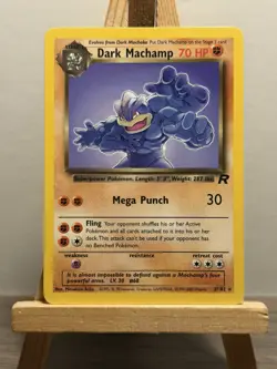 Pokemon Dark Machamp TCG Non Holo Card 27/82 Team Rocket Rare wotc - Image 1