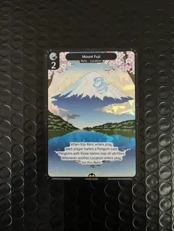 Vibes TCG Mount Fuji - ARTIC FOIL - Legend Of The Lils Card # 135 - Image 1