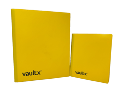 Vault X Lot of 2 Sunrise Yellow 8 Pocket & 4 Pocket Binder Cards - Image 1