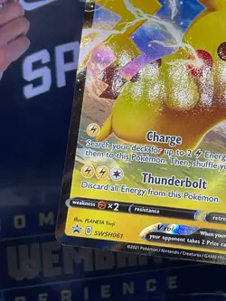 Pokemon TCG Pikachu V SWSH061 Full Art Holo Card Sword & Shield - Image 5